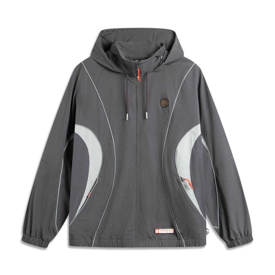 Li-Ning Li Ning Basketball Collection Trench Coat Men's Black Pine Gray