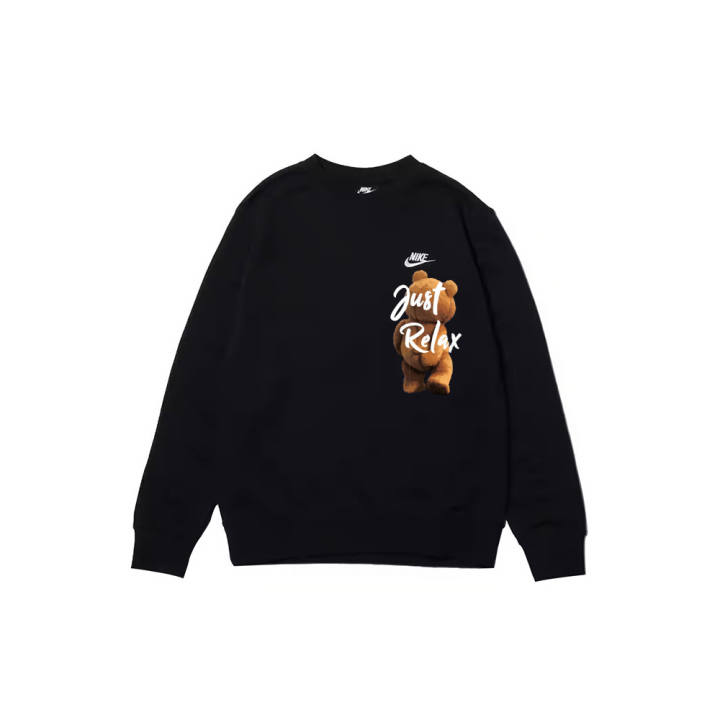Nike Nike Sweatshirts Men's Black Crew Neck Moderate Regular