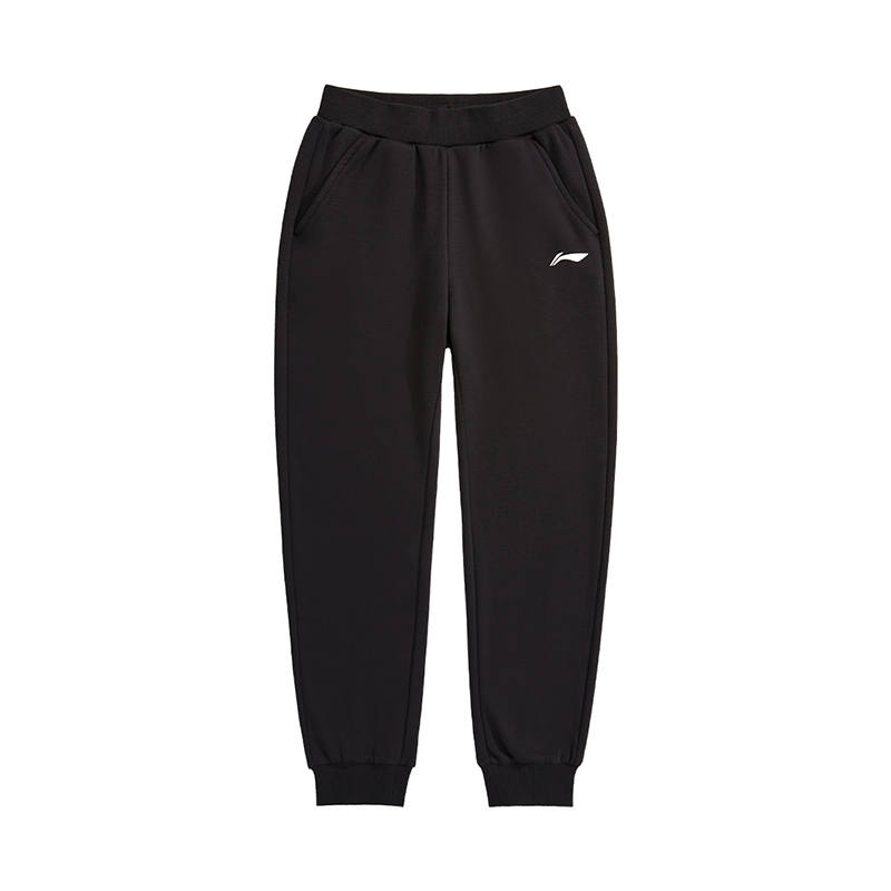 Li-Ning Li Ning Elastic Cuff Casual Versatile Fleece Lined Comfortable Thermal Abrasion Resistant Knitted Sweatpants Unisex