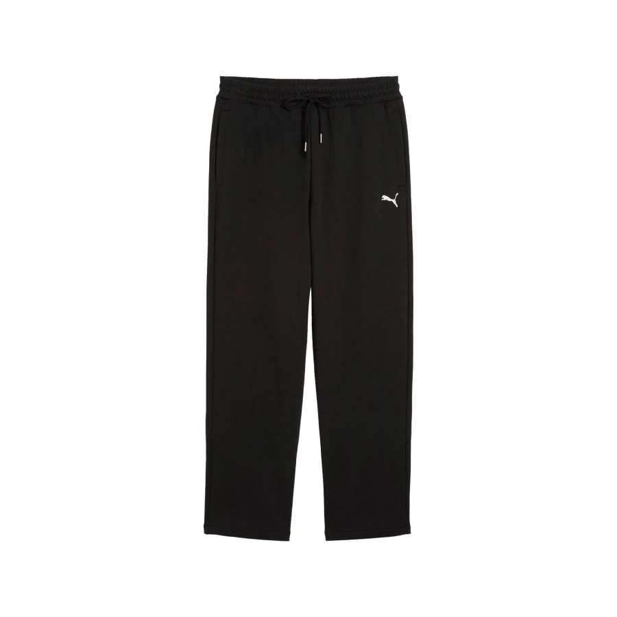PUMA Casual Pants Men's Black Moderate Straight Fit Pants