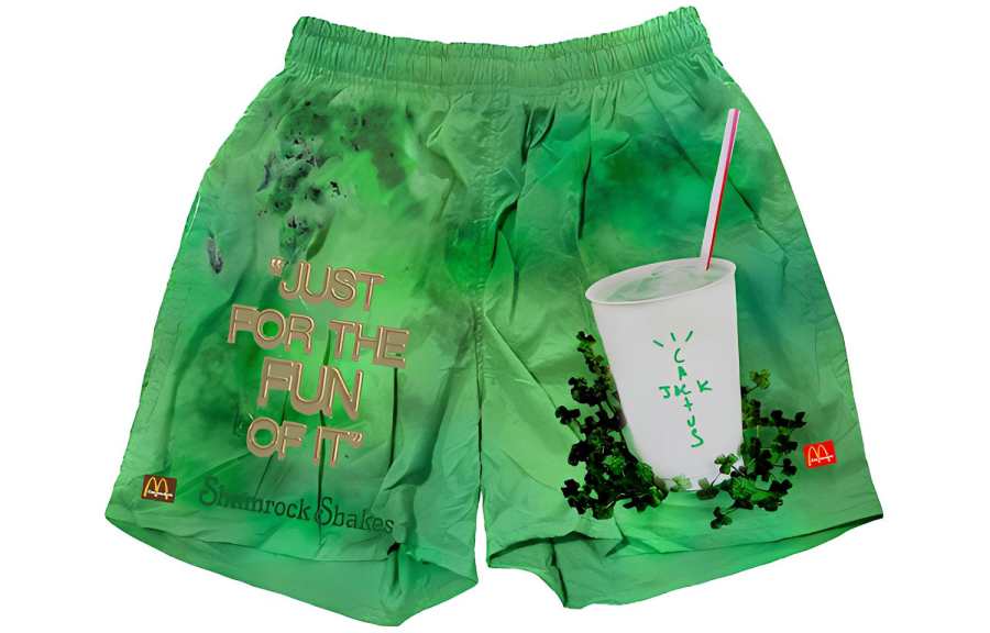 Travis Scott Travis Scott Shamrock Shake Shorts