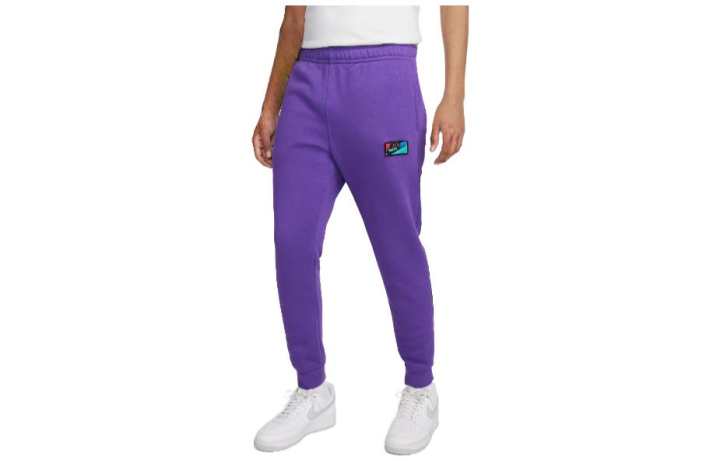 Nike Nike Casual Pants Men's Purple Moderate Straight Fit Pants