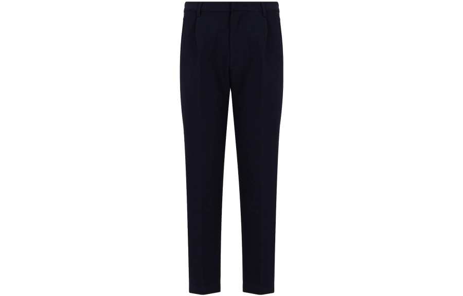 EMPORIO ARMANI Casual Pants Men's Black Moderate Straight Fit Pants