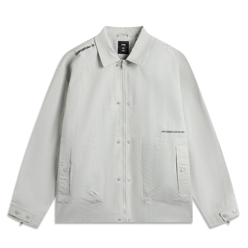 Li-Ning Li Ning Trench Coat Men's Brick Gray