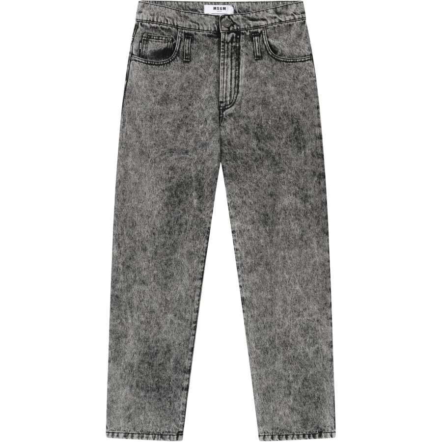 MSGM MSGM Jeans Men's Black Moderate Straight Fit Pants