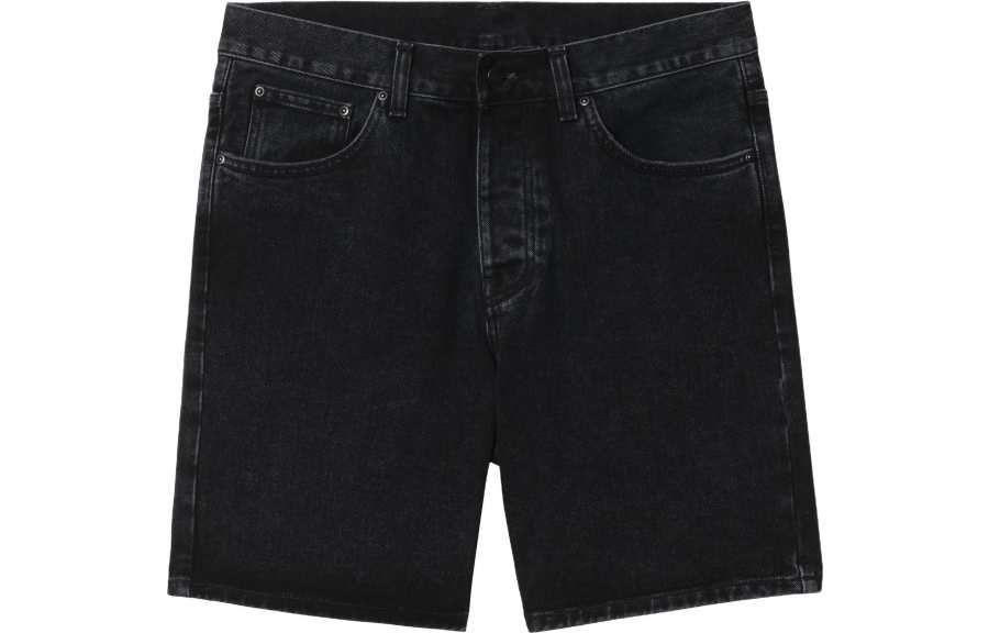 Carhartt WIP Denim Shorts Men's Black Moderate