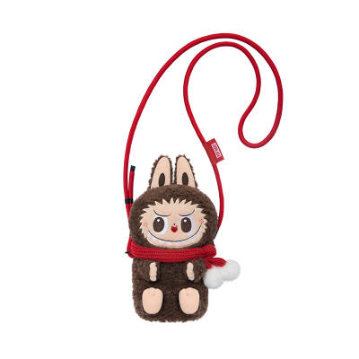 POP MART Polyester Shoulder Bag, Crossbody Bag Regular Women's Brown
