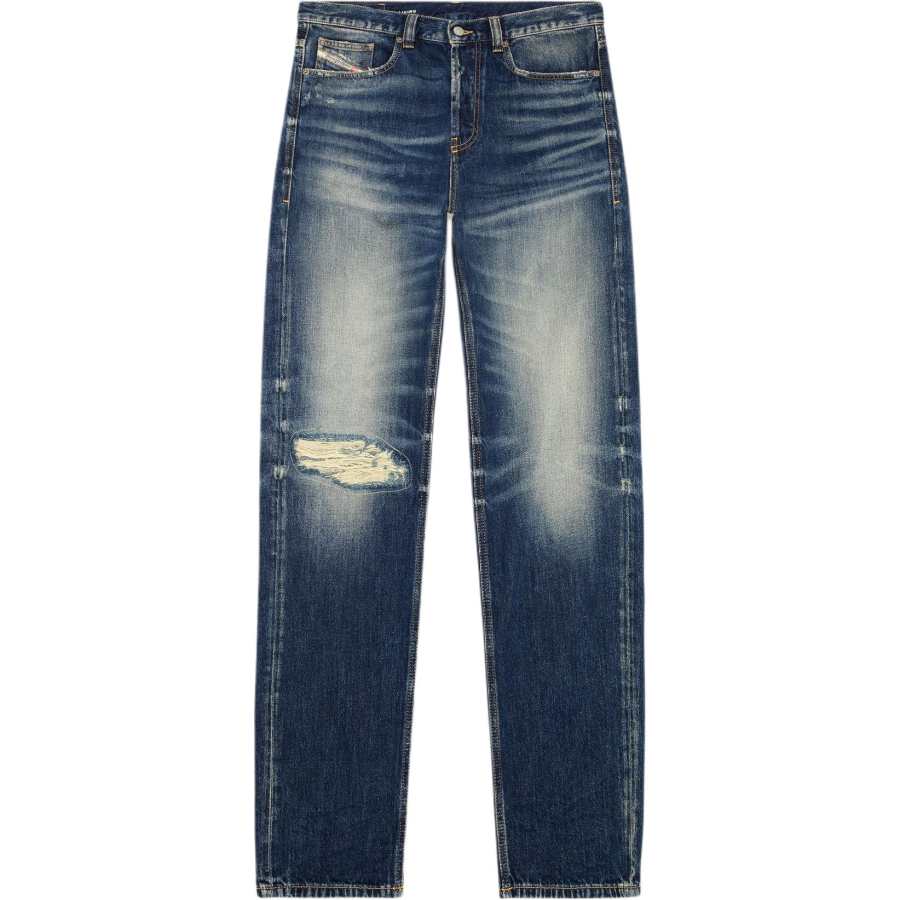 DIESEL DIESEL 2010 D Macs Distressed Straight Leg Jeans