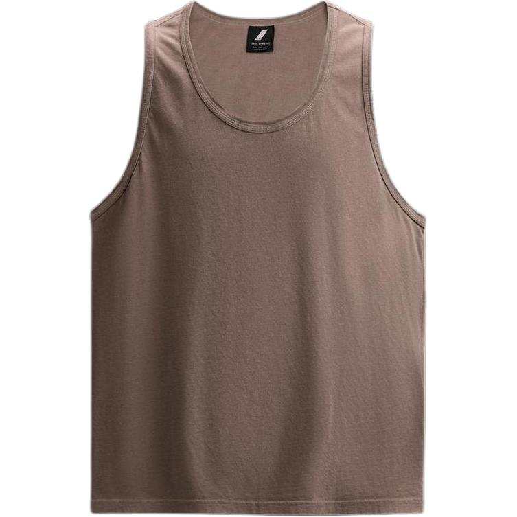 ZARA Tank Tops Men's Burgundy Red Color Crew Neck Moderate Straight Fit