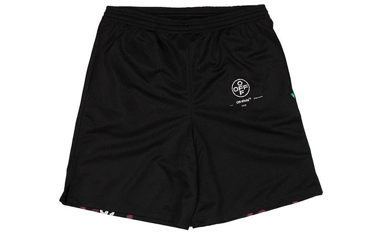 OFF-WHITE OFF WHITE SS19 Casual Shorts Men's Black Pink