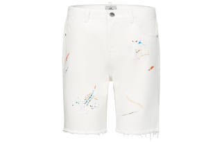 23R+ Denim Shorts Men's White Moderate