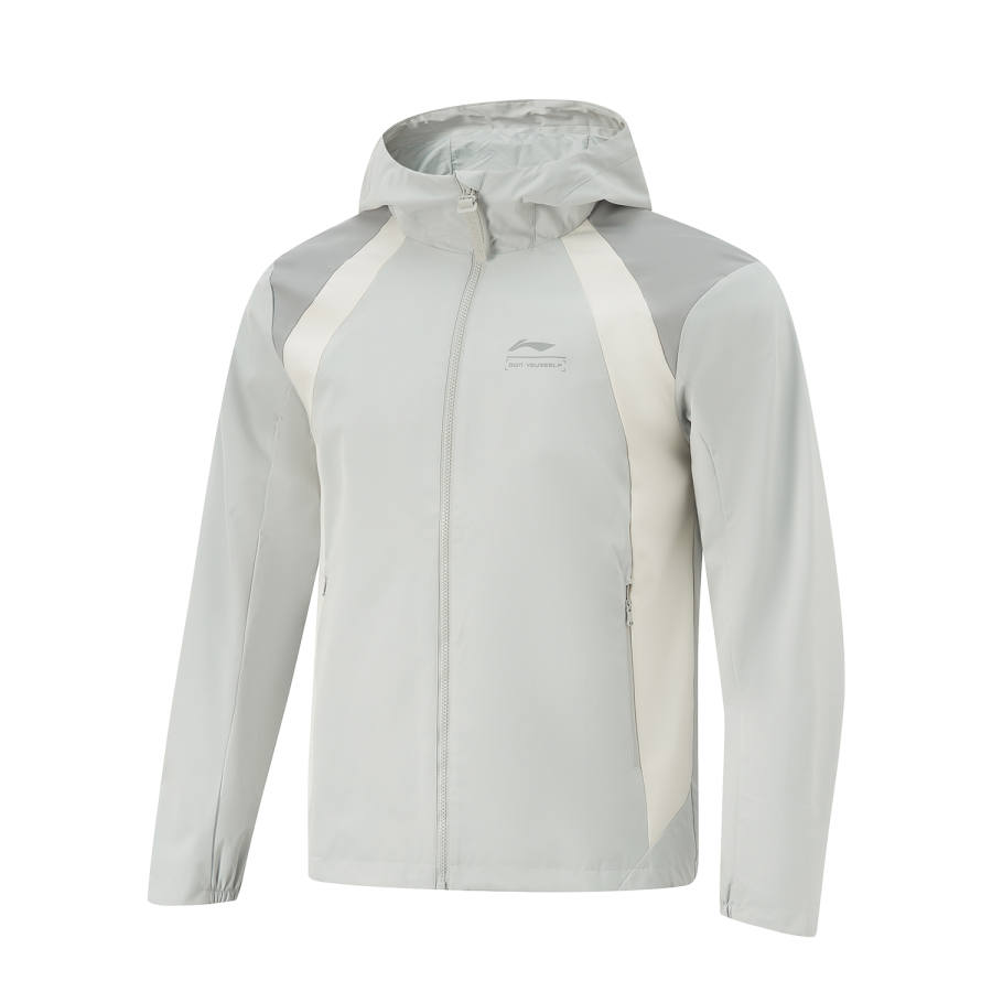 Li-Ning Li Ning Fitness Series Trench Coat Men's Gray