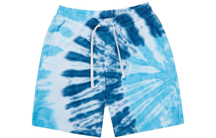 New Era Casual Shorts Unisex Blue With White Lettering Moderate