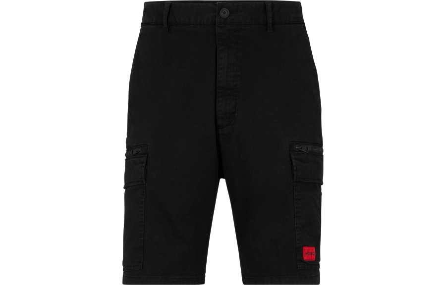 HUGO BOSS SS23 Cargo Shorts Men's Black