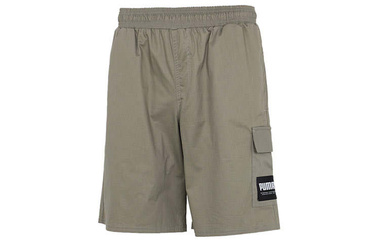 PUMA Casual Shorts Men's Vetiver Gray Moderate