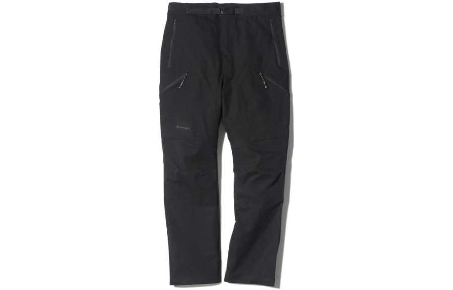 Snow Peak Casual Pants Men's Black Moderate Straight Fit Pants