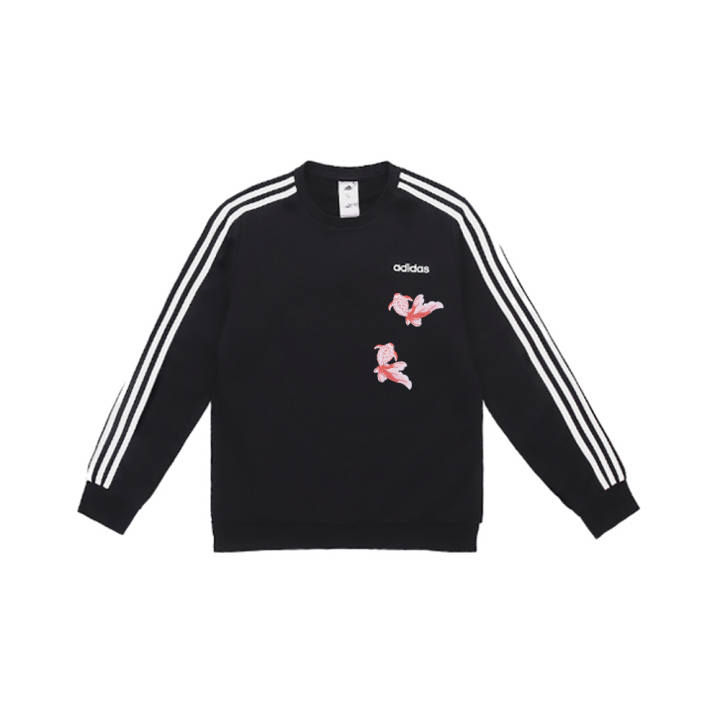 Adidas Adidas Sweatshirts Unisex Black Crew Neck Moderate Regular
