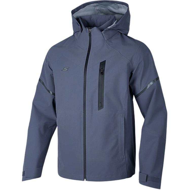 Skechers Comfortable Sports Collection Jackets & Coats Men's Night Blue Gray
