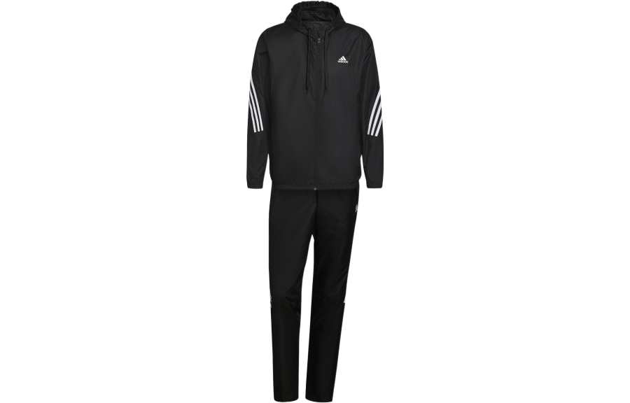 Adidas Adidas Casual Sportswear Men's Black Hooded Moderate