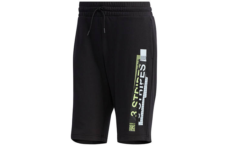 Adidas Neo Print Fitted Shorts Men's Black