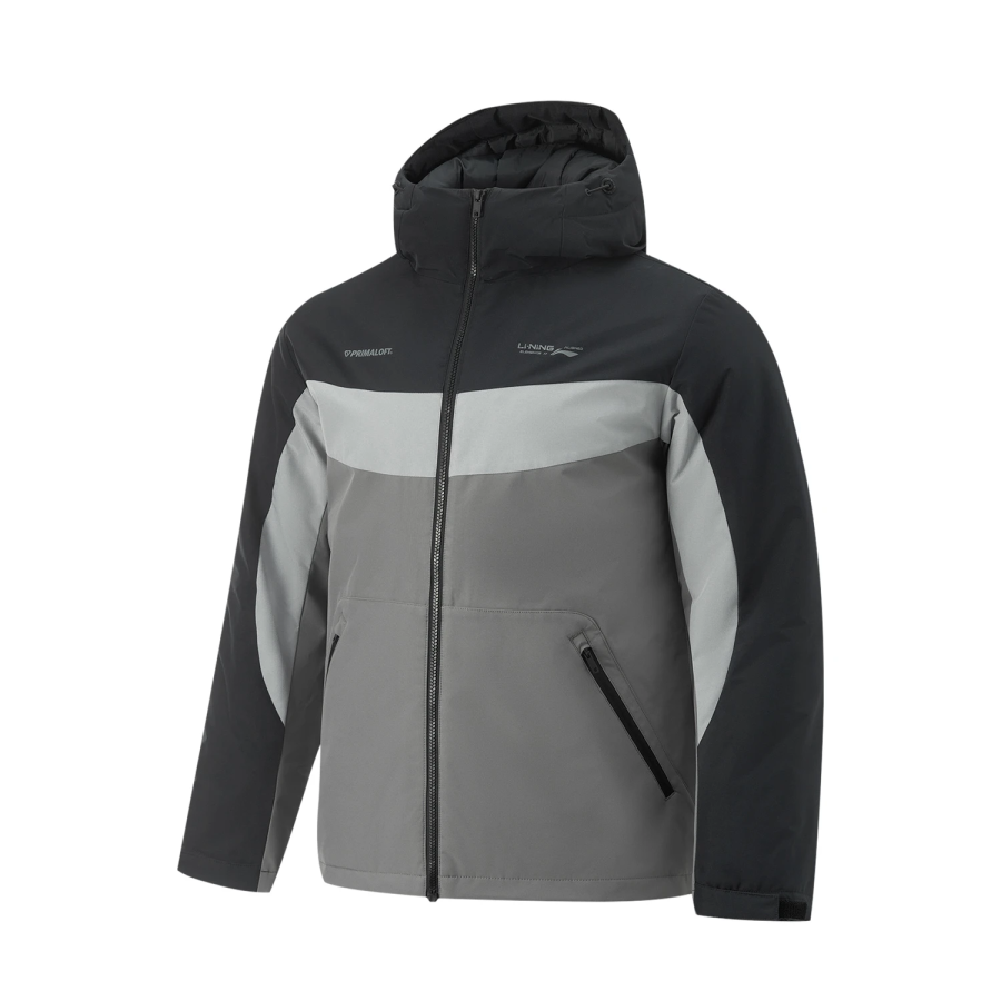 Li-Ning Li Ning Fitness Series Puffer Jacket Men's Black/Lunar Surface Gray/Asphalt Gray