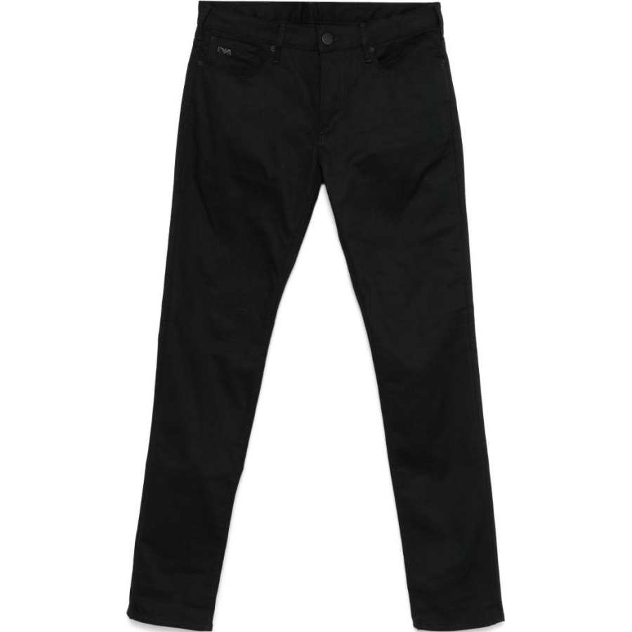 Emporio Armani logo-plaque slim-fit jeans