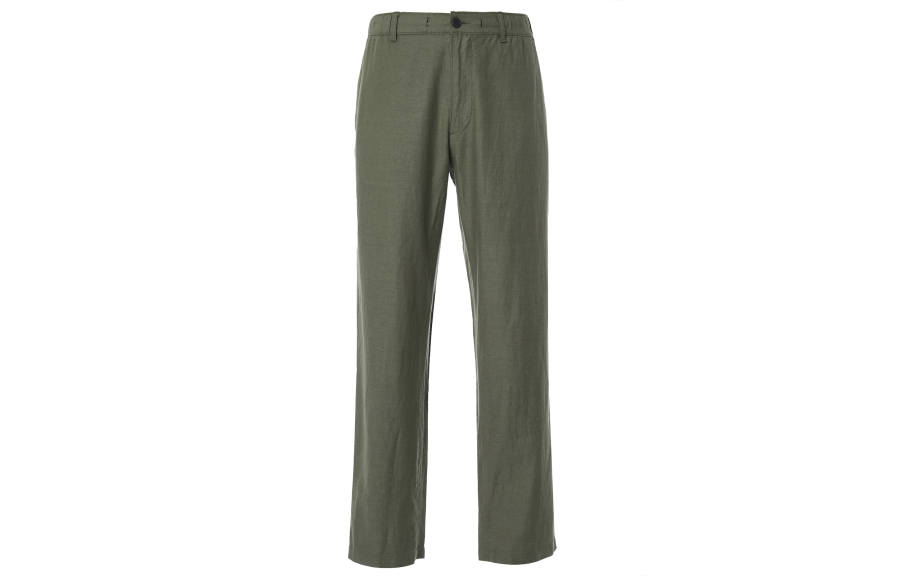 UNIQLO Casual Pants Men's Olive Moderate Straight Fit Pants