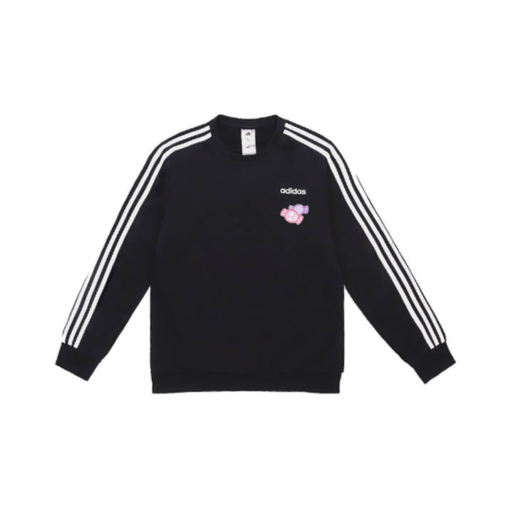 Adidas Adidas Sweatshirts Unisex Black Crew Neck Moderate Regular