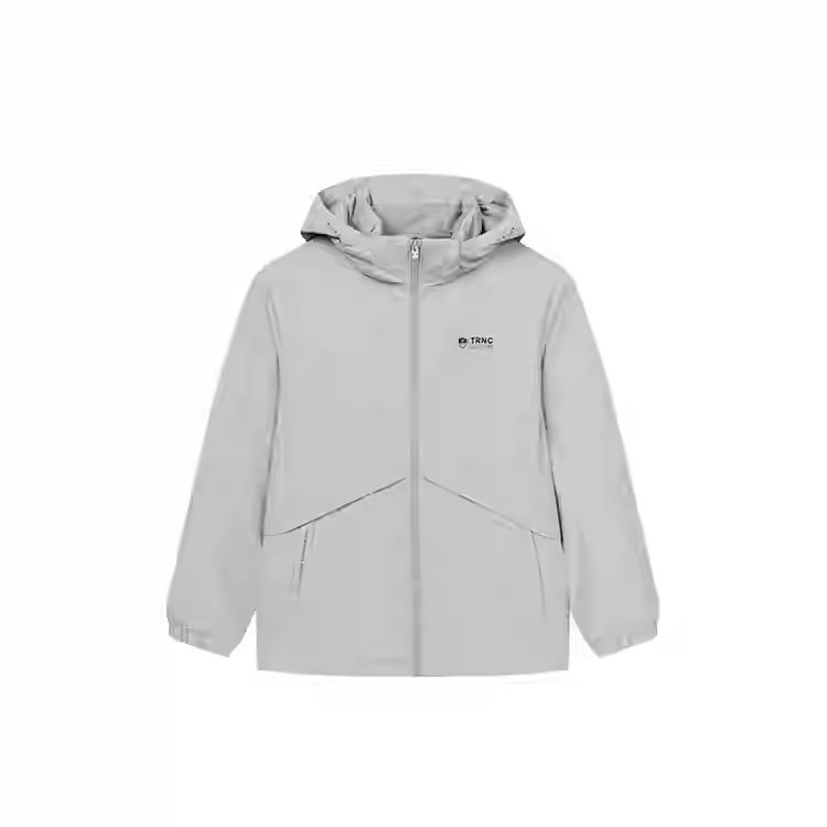 361° Letter Zippers Hooded Comfortable And Breathable Versatile Fleece Lined Thermal Trench Coat Men's