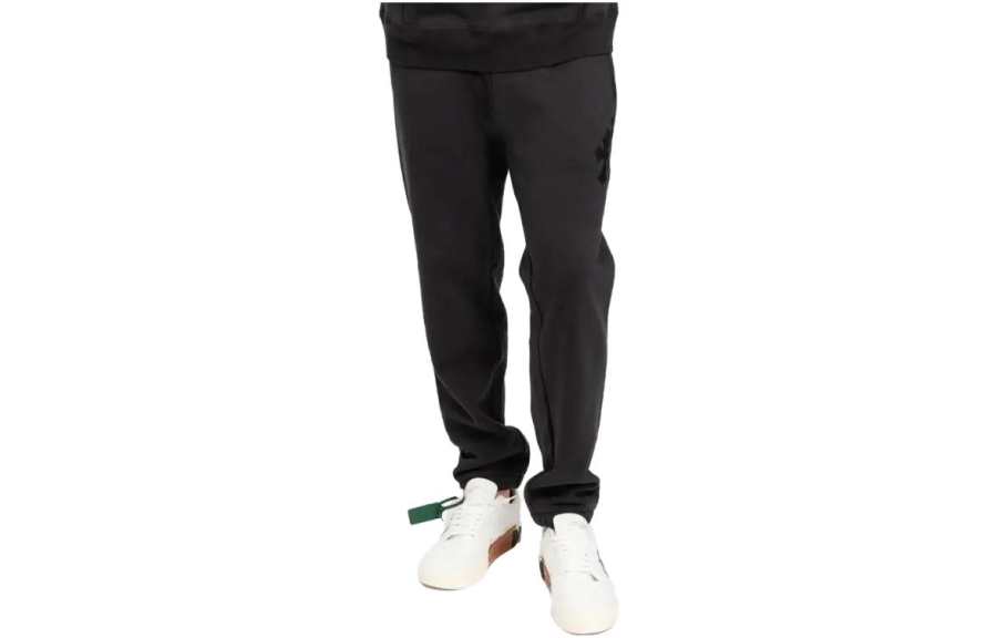 Chrome Hearts Casual Pants Men's Black Moderate Cuffed Pants