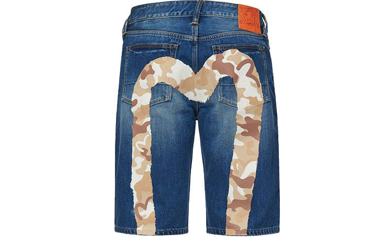 EVISU EVISU Denim Shorts Men's Denim Blue Moderate