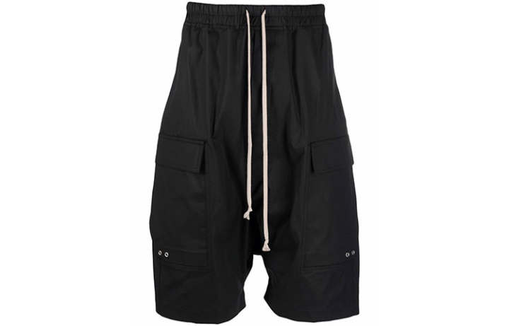 RICK OWENS RICK OWENS Drawstring Cargo Pods Bermuda Shorts