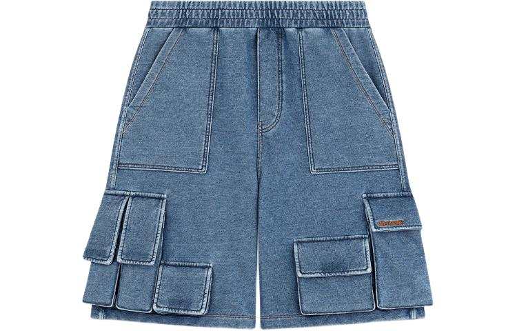 WE11DONE WE11DONE SS24 Cargo Shorts Unisex Blue