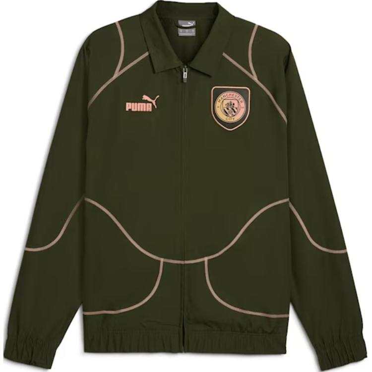 PUMA Manchester City FTBLStatement FW24 Jackets & Coats Men's Green