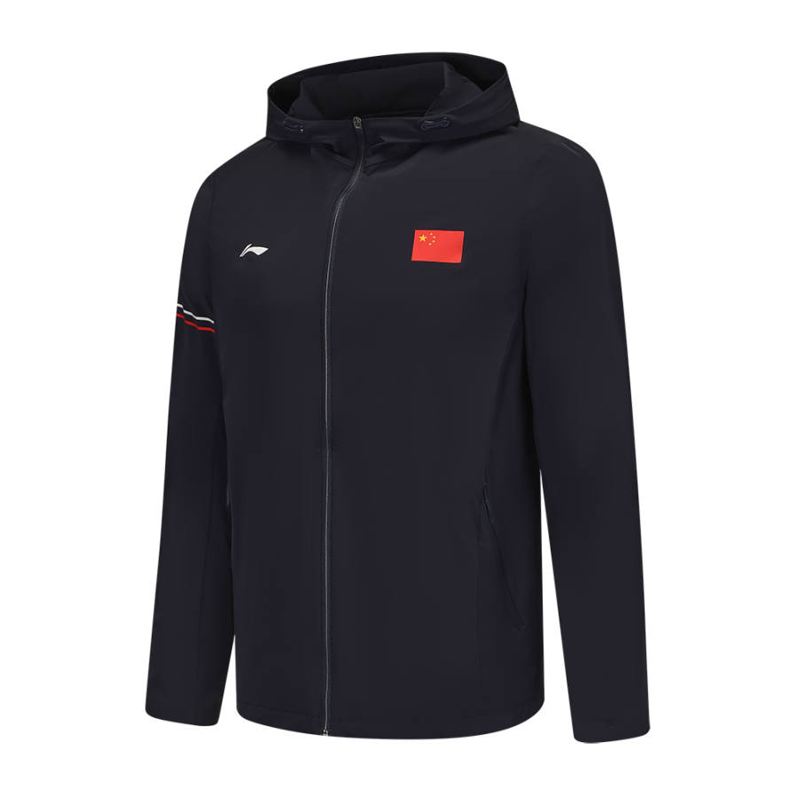 Li-Ning Li Ning Trench Coat Unisex Deep Blue