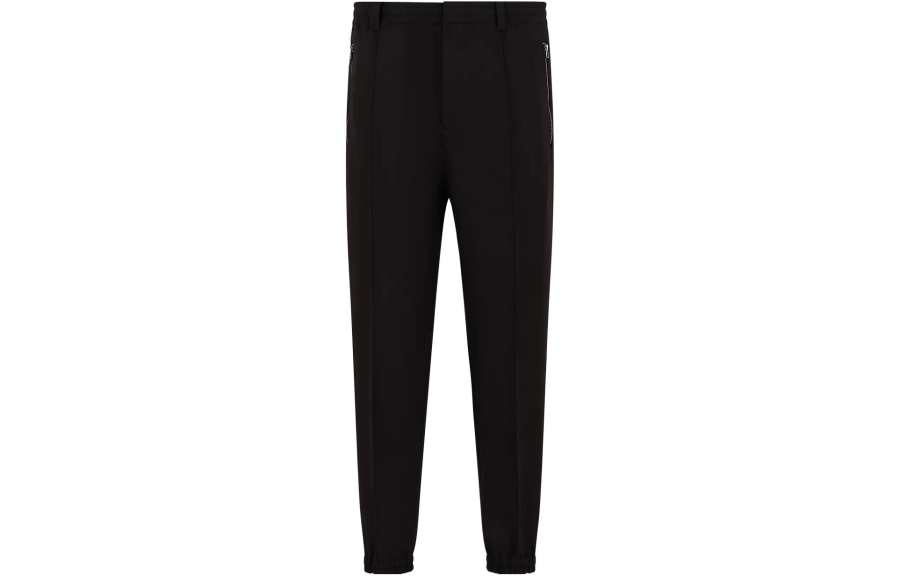 EMPORIO ARMANI 【Zoomed ImageryPrevious Season】elasticated-waist slim-cut trousers