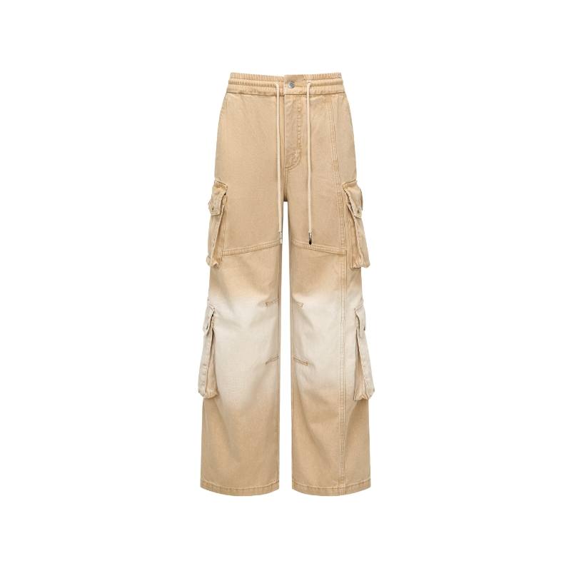 Feng Chen Wang Feng Chen Wang SS25 Jeans Unisex Khaki
