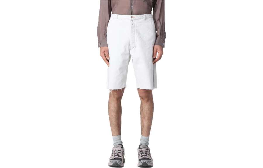 Maison Margiela Frayed Hem Denim Shorts