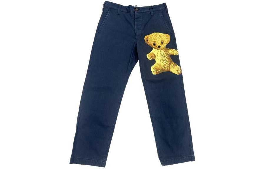 GUCCI Casual Pants Men's Black Moderate Straight Fit Pants