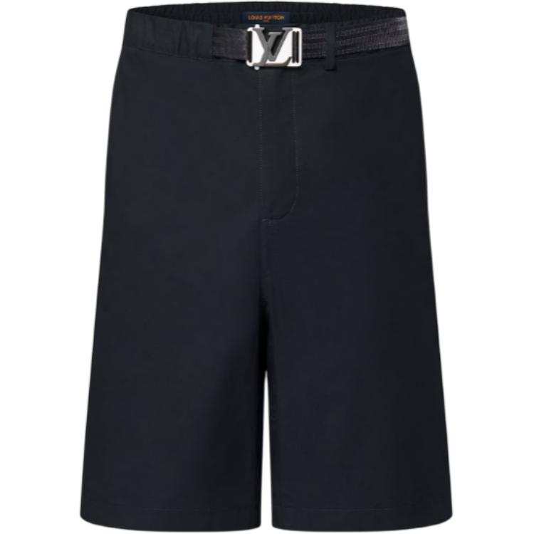 LOUIS VUITTON Lv Buckle Cotton Shorts