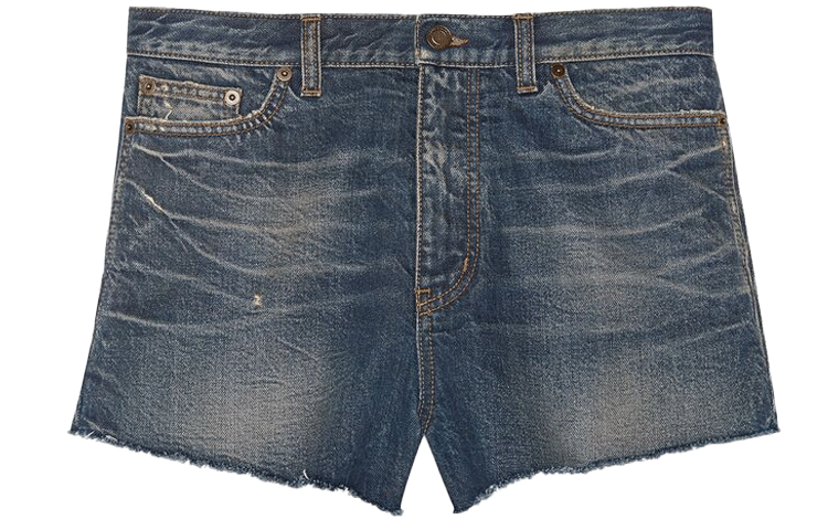 SAINT LAURENT Casual Shorts Men's Blue Moon