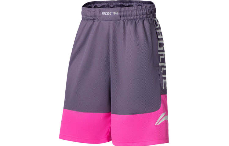 Li-Ning Li Ning Badfive Casual Shorts Men's Sacred Purple Fluorescent Glow Pink
