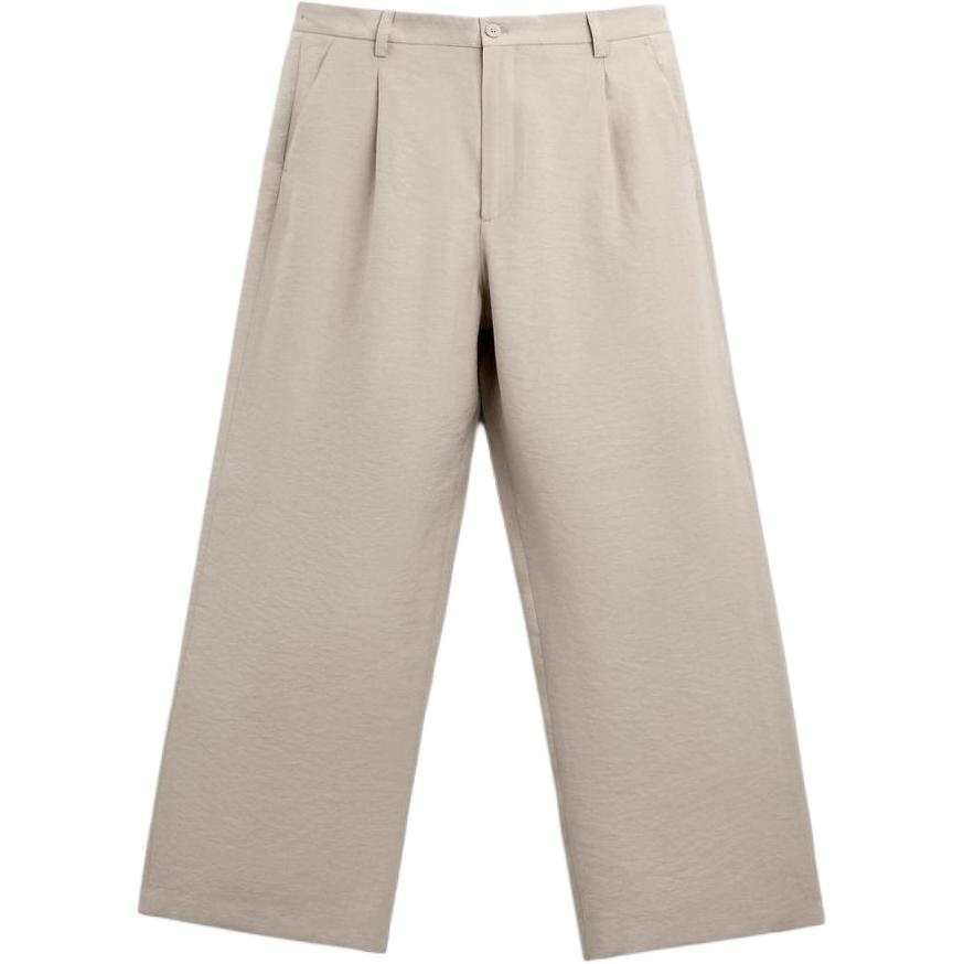 ZARA Casual Pants Men's Gray Thin Wide Leg Pants