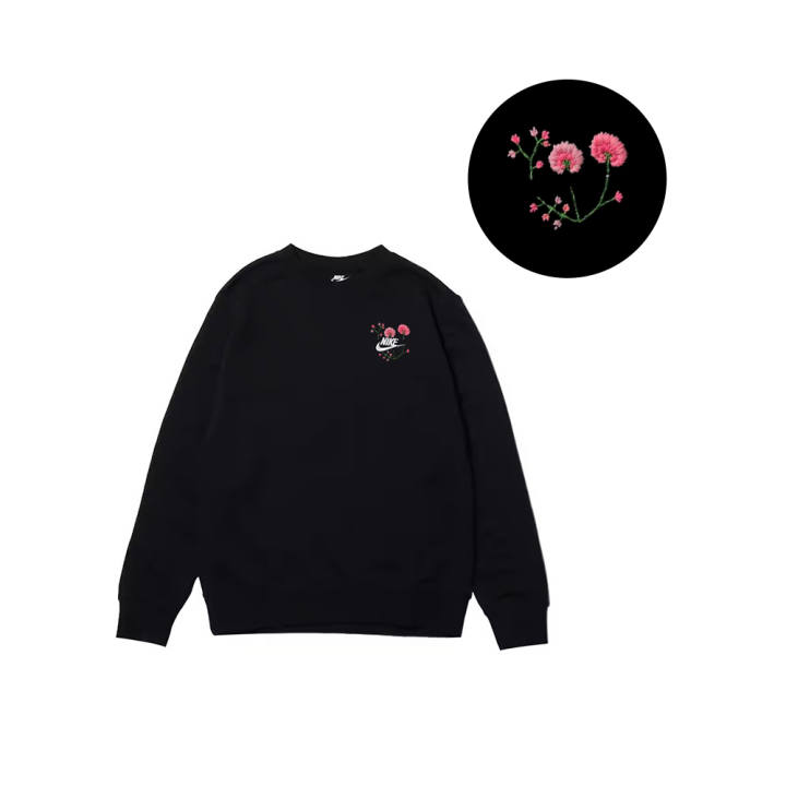 Nike Nike Sweatshirts Men's Black Crew Neck Moderate Regular