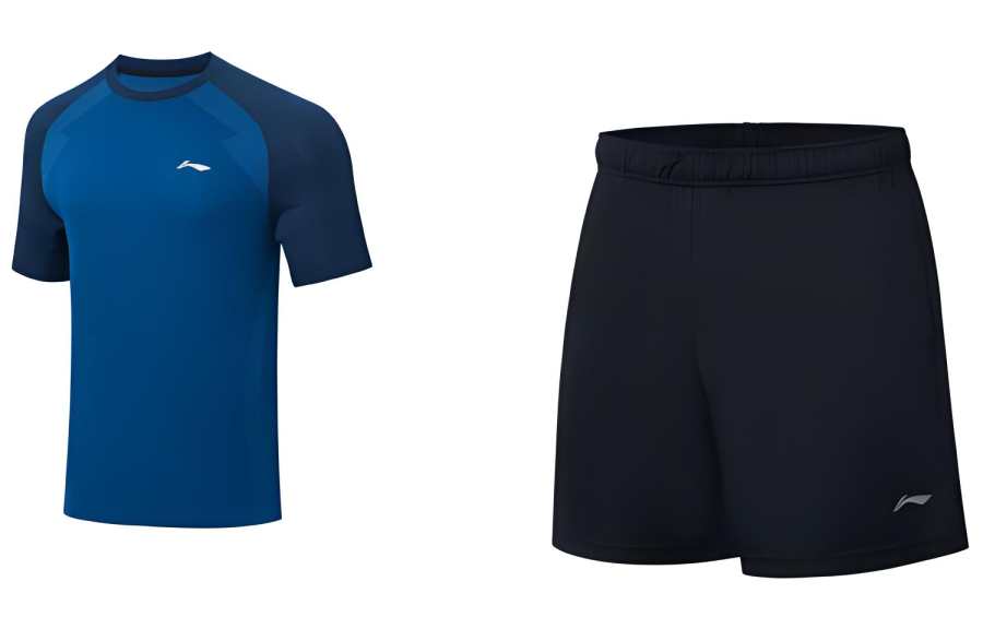 Li-Ning Li Ning Casual Sportswear Men's New Denim Blue+Black