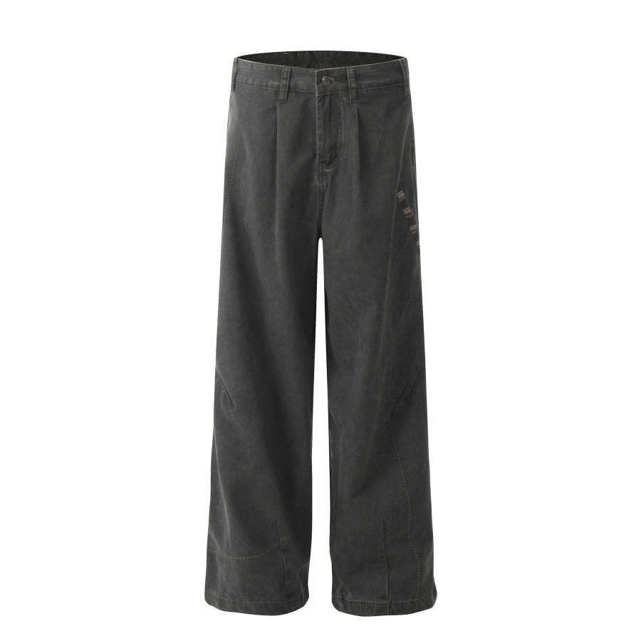 GBXM Jeans Unisex Gray Moderate Straight Fit Pants