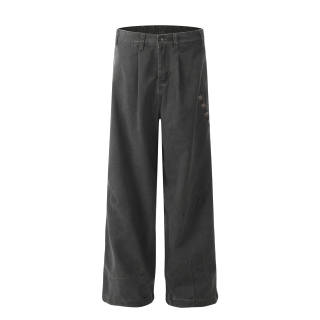 GBXM Jeans Unisex Gray Moderate Straight Fit Pants