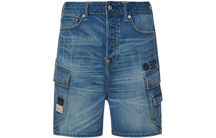 EVISU EVISU Denim Shorts Men's Denim Blue Moderate