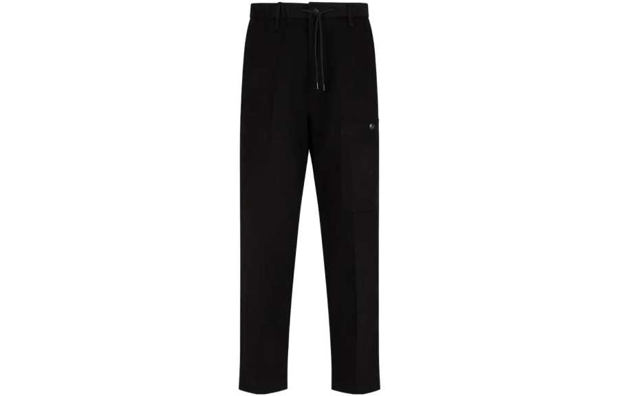 Emporio Armani straight-leg cotton trousers