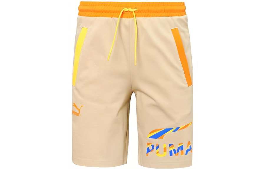 PUMA Casual Shorts Men's Khaki Moderate